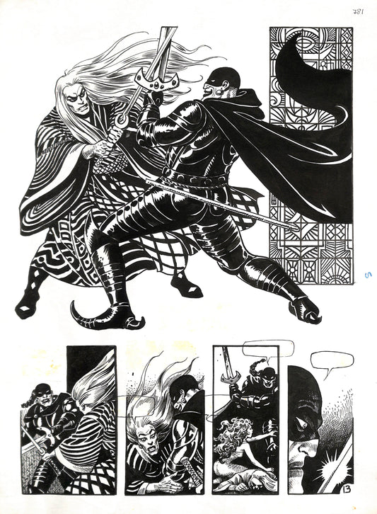 Enrique Alcatena - Tavola Originale - Anni '70