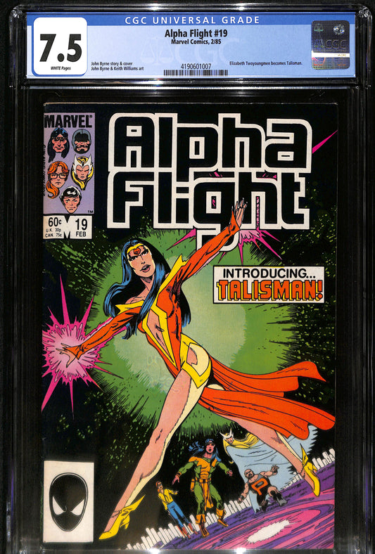 Alpha Flight #19 - CGC 7.5 - Marvel Comics 1985