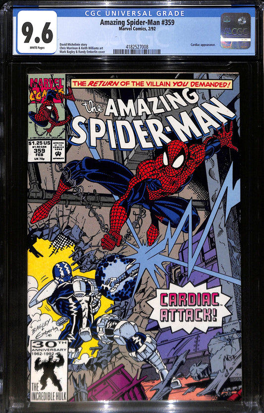 Amazing Spider-Man #359 - CGC 9.6 - Marvel Comics 1992