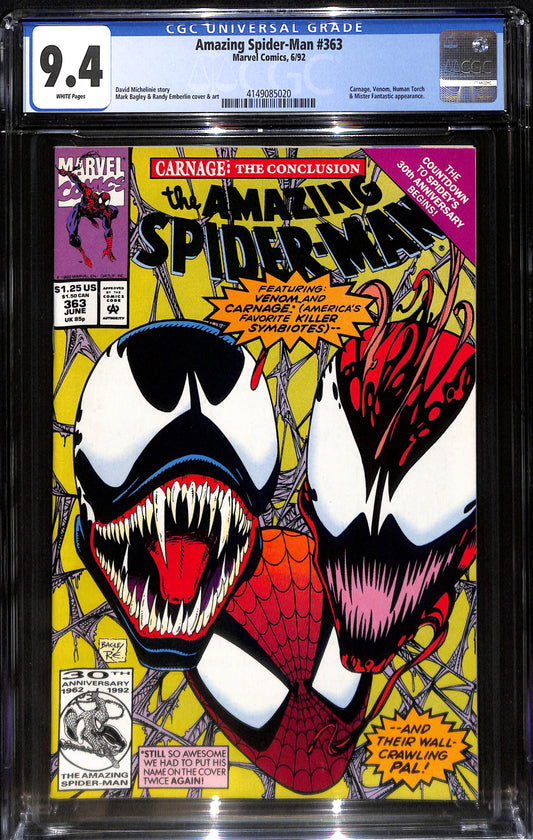 Amazing Spider-Man #363 - CGC 9.4 - Marvel Comics 1992
