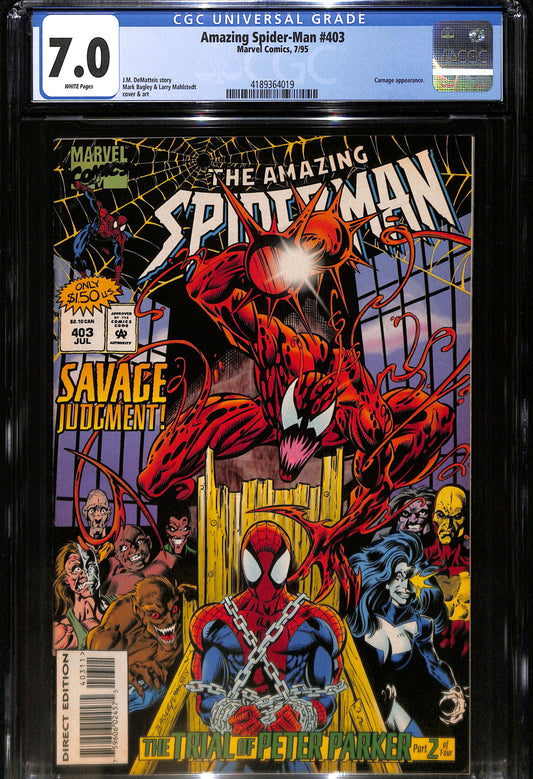 Amazing Spider-Man #403 - CGC 7.0 - Marvel Comics 1995