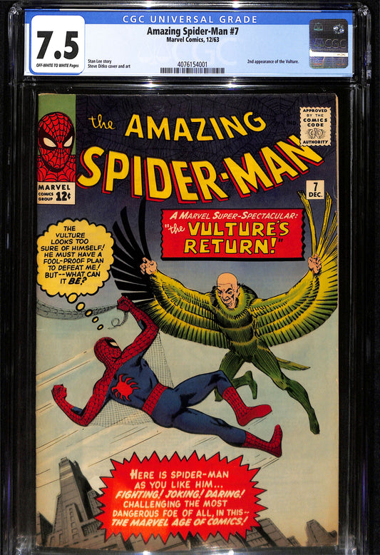 Amazing Spider-Man #7 - CGC 7.5 - Marvel 1963