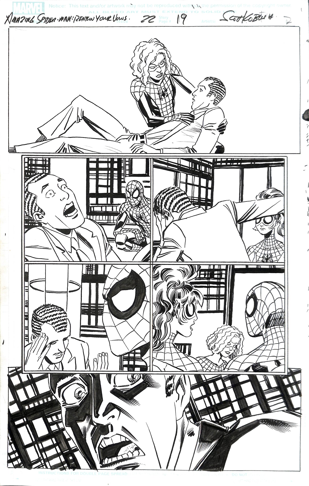Scott Koblish - Tavola originale - Storia #22: Amazing Spider-Man: Renew Your Vows - Pagina 19 (Marvel, 2018)