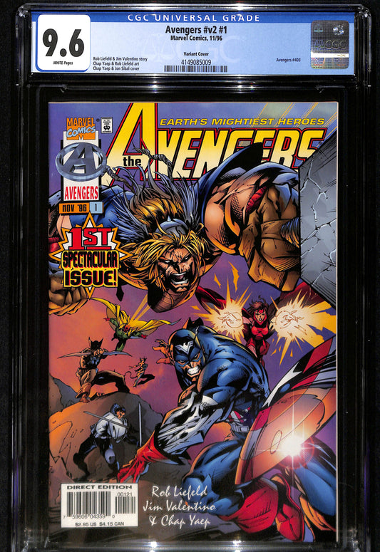 Avengers #v2 #1 Variant- CGC 9.6 - Marvel Comics 1996