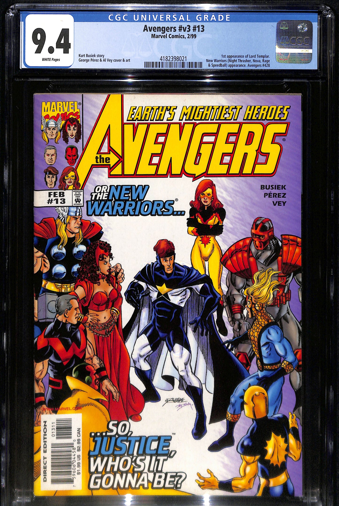 Avengers #v3 #13 - CGC 9.4 - Marvel Comics 1999