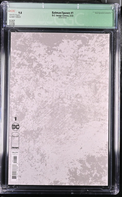 Batman/Spawn #1 - CGC 9.8 - Sketch and Signature by Ken Haeser - DC/Image Comics