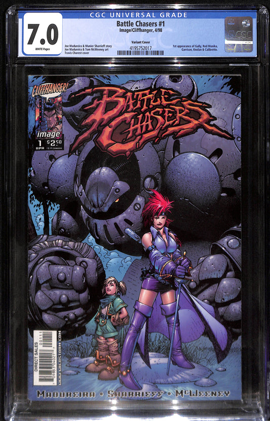 Battle Chasers #1 Variant - CGC 7.0 - Image/Cliffhanger 1998