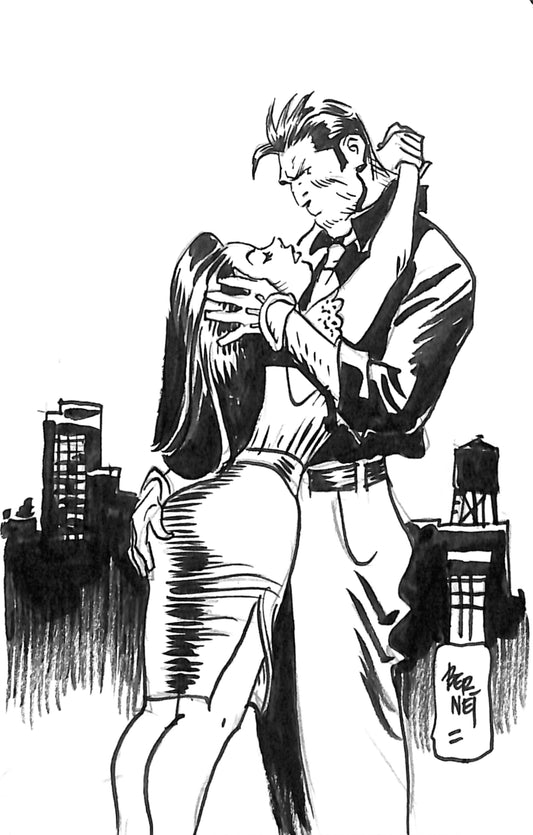 Jordi Bernet – Sketch Originale "Torpedo" a Due Soggetti