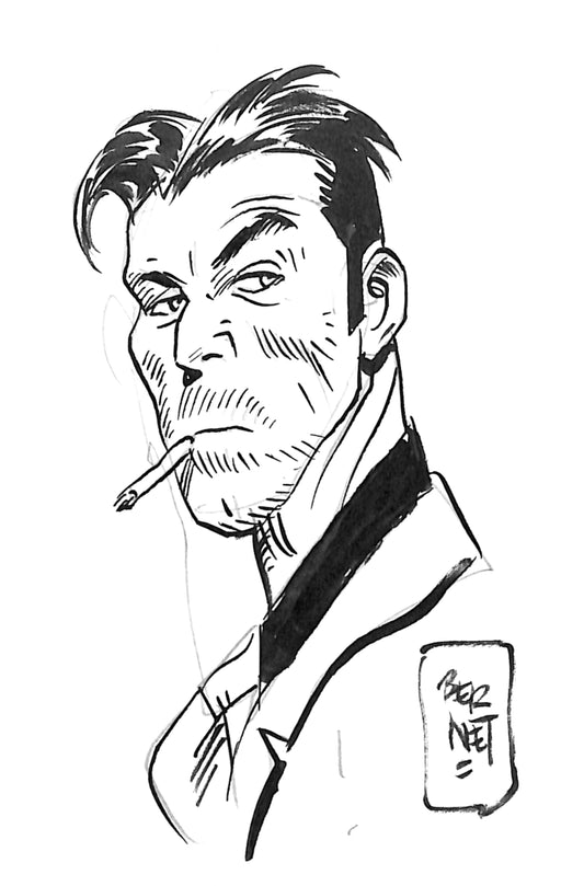 Jordi Bernet – Sketch Originale Firmato di Torpedo