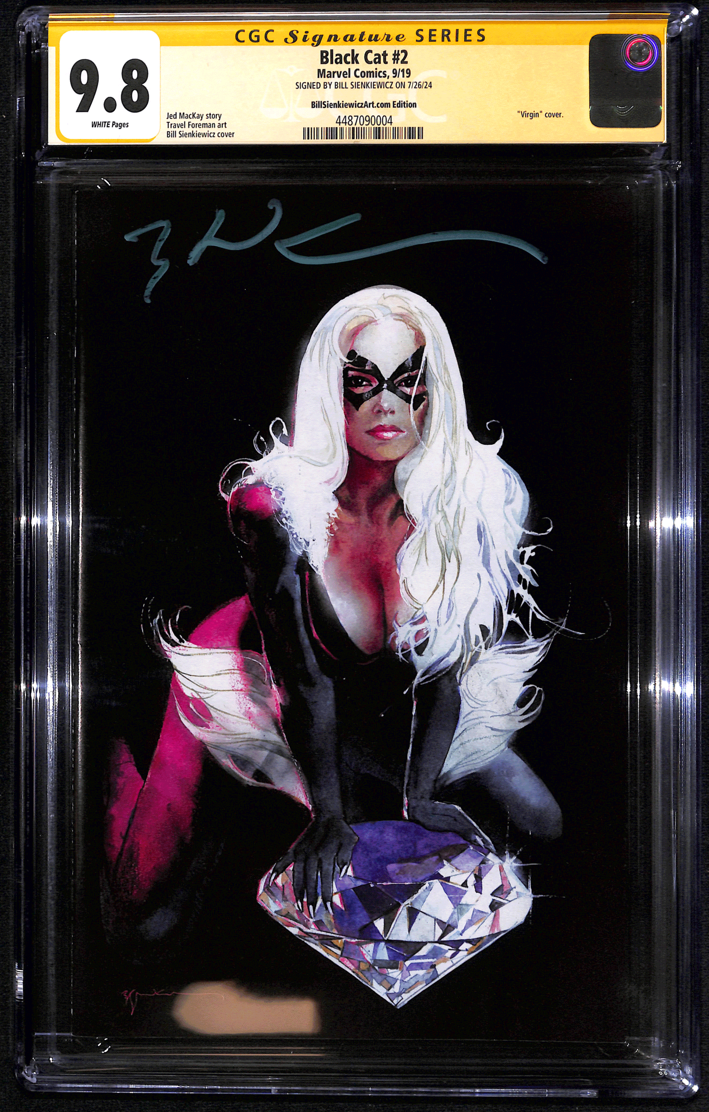Black Cat #2 (BillSienkiewiczArt.com Edition) CGC 9.8 Firmato da Bill Sienkiewicz