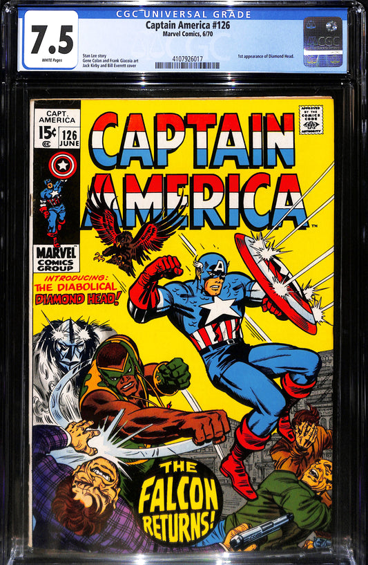 Captain America #126 - CGC 7.5 - Marvel Comics 1970