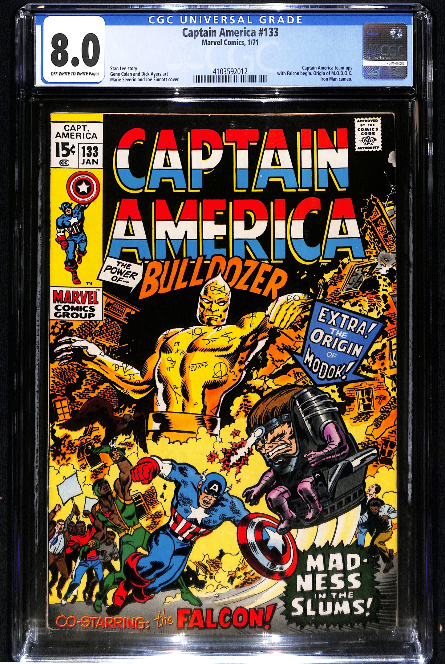 Captain America #133 - CGC 8.0 - Marvel Comics 1971