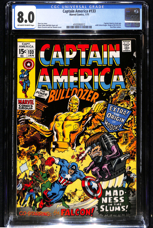 Captain America #133 - CGC 8.0 - Marvel Comics 1971