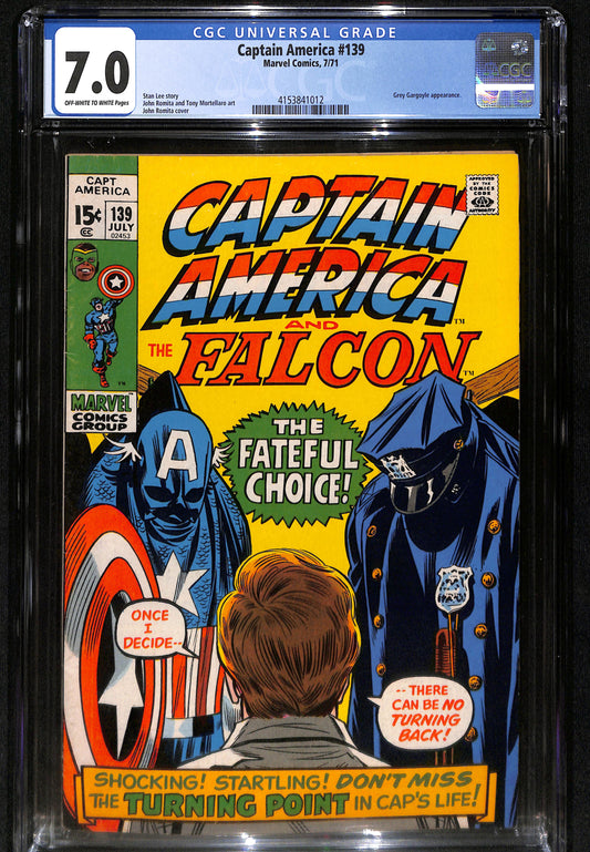 Captain America #139 - CGC 7.0 - Marvel Comics 1971