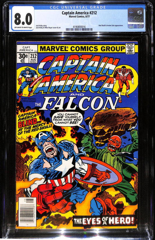 Captain America #212 - CGC 8.0 - Marvel Comics 1977