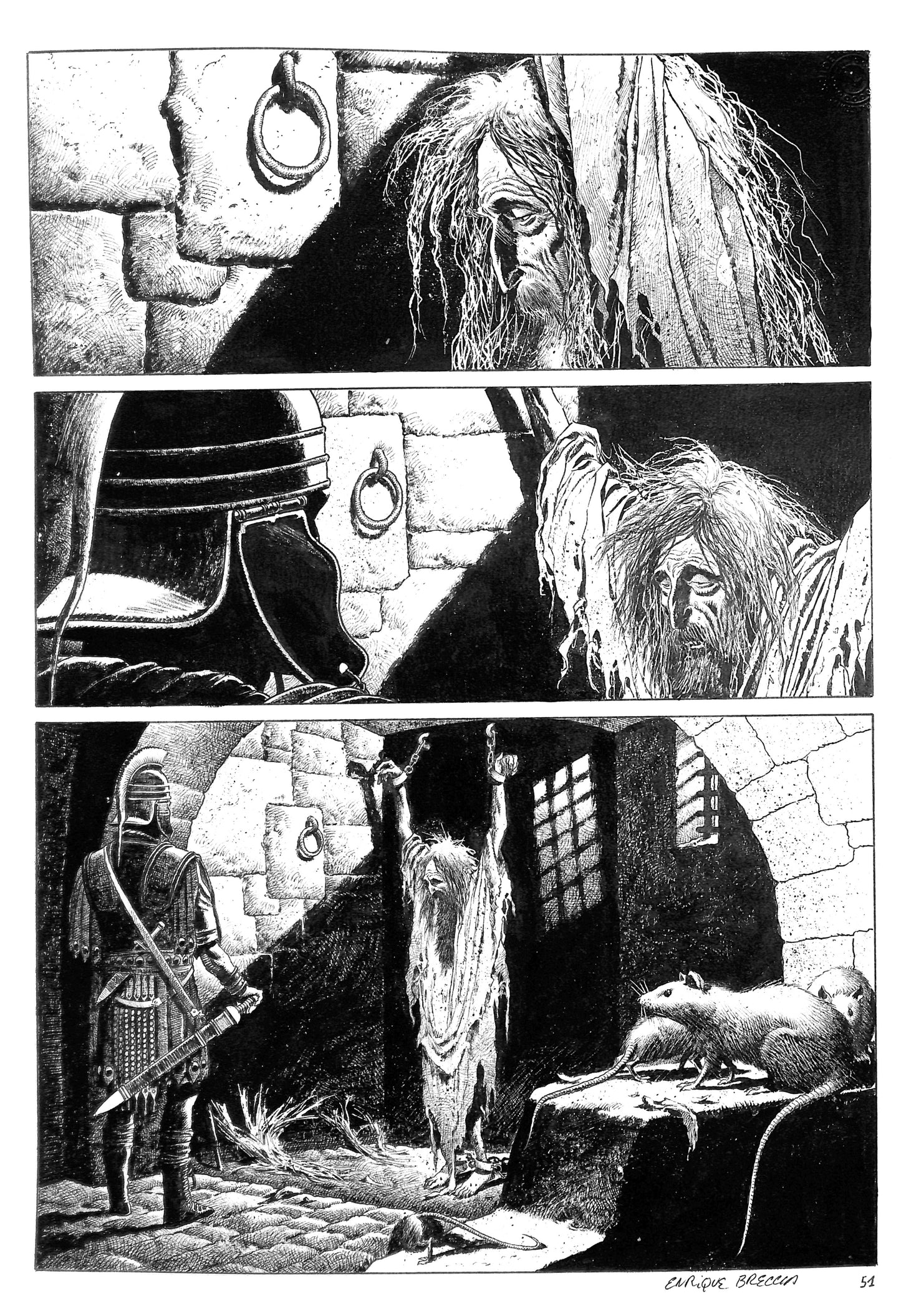 Enrique Breccia – Tavola Originale – Golgotha (2024)