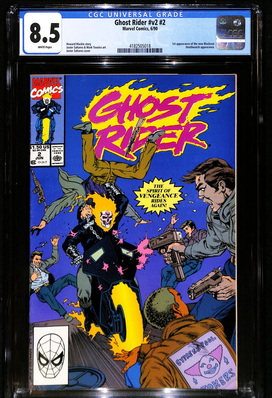 Ghost Rider #v2 #2 - CGC 8.5 - Marvel Comics 1990