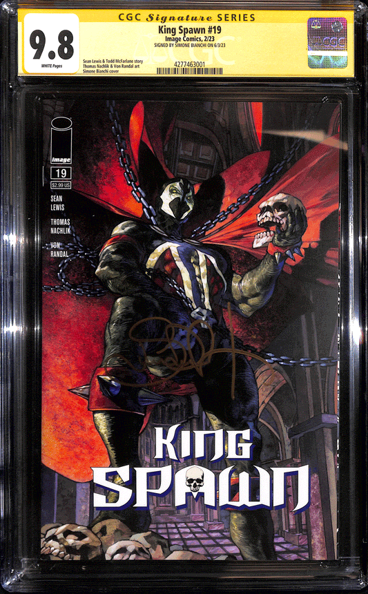 King Spawn #19 CGC 9.8 Firmato da Simone Bianchi