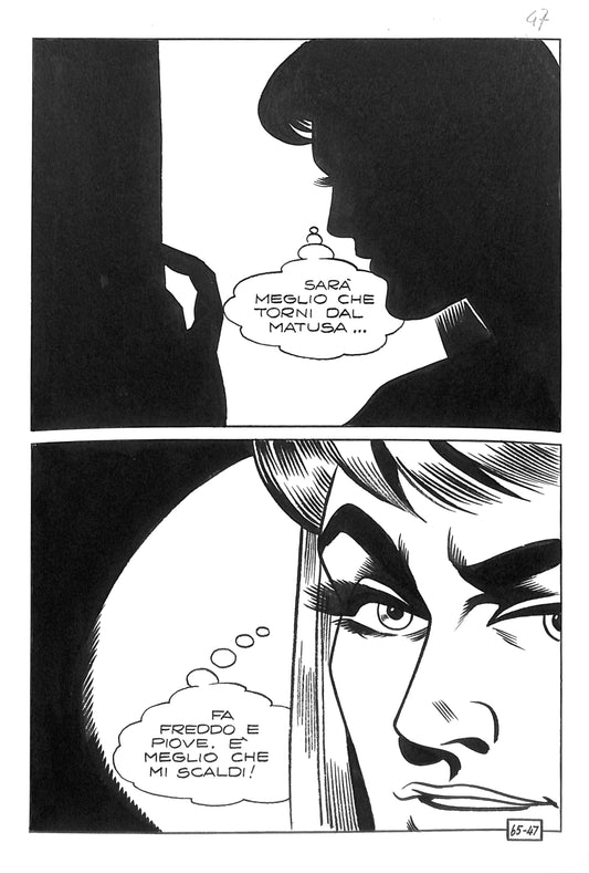 Magnus – Tavola Originale – Satanik n.65, Pagina 47