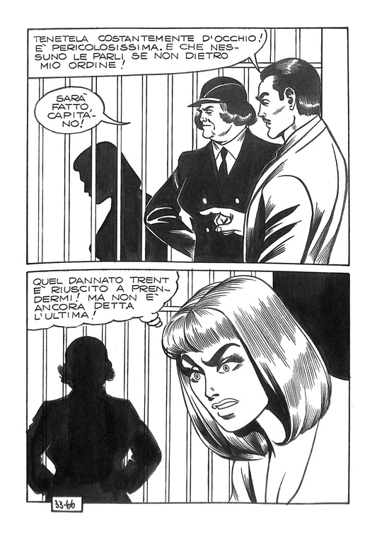 Magnus – Tavola Originale "Satanik" n.33, Pagina 66