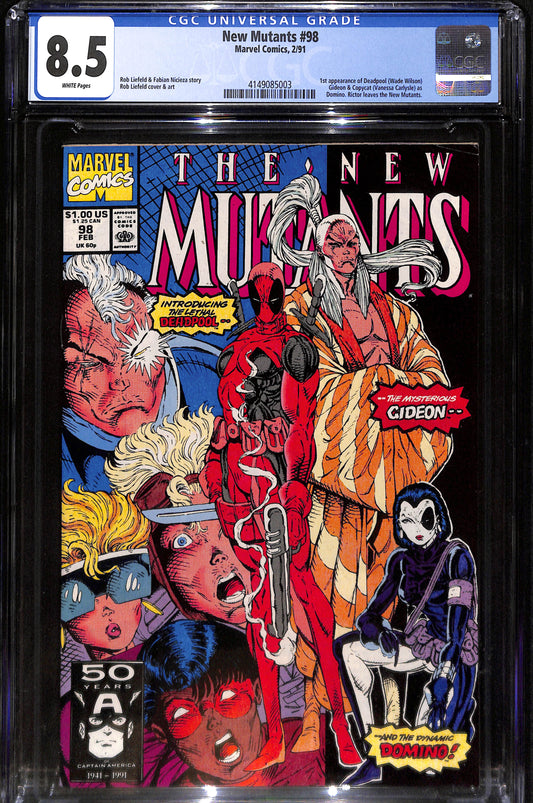 New Mutants #98 CGC 8.5