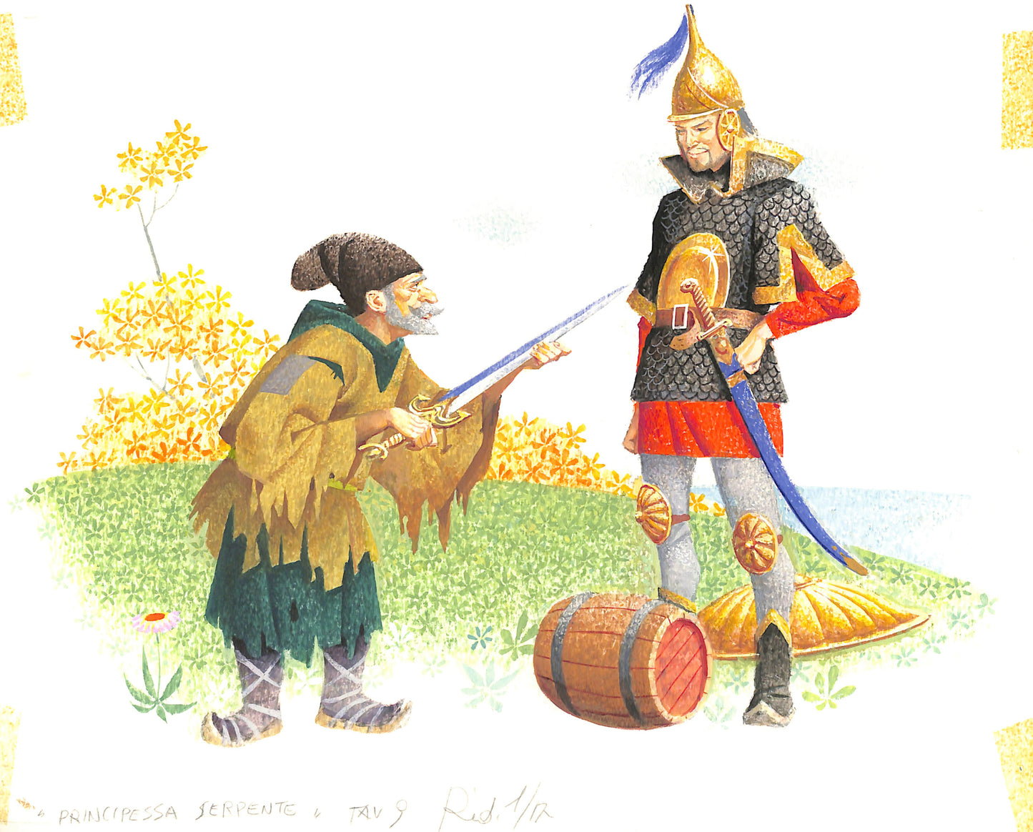 Severino Baraldi – Illustrazione Originale "Principessa Serpente"