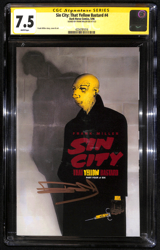 Sin City: That Yellow Bastard #4 - Part four of six CGC 7.5 Firmato da Frank Miller