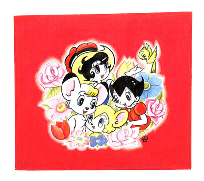 Osamu Tezuka – Illustrazione Originale – Astro Boy, Jungle Emperor Leo e Ribbon Knight