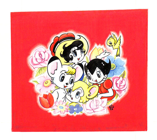 Osamu Tezuka – Illustrazione Originale – Astro Boy, Jungle Emperor Leo e Ribbon Knight