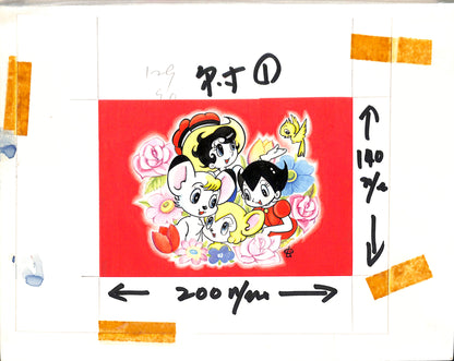 Osamu Tezuka – Illustrazione Originale – Astro Boy, Jungle Emperor Leo e Ribbon Knight