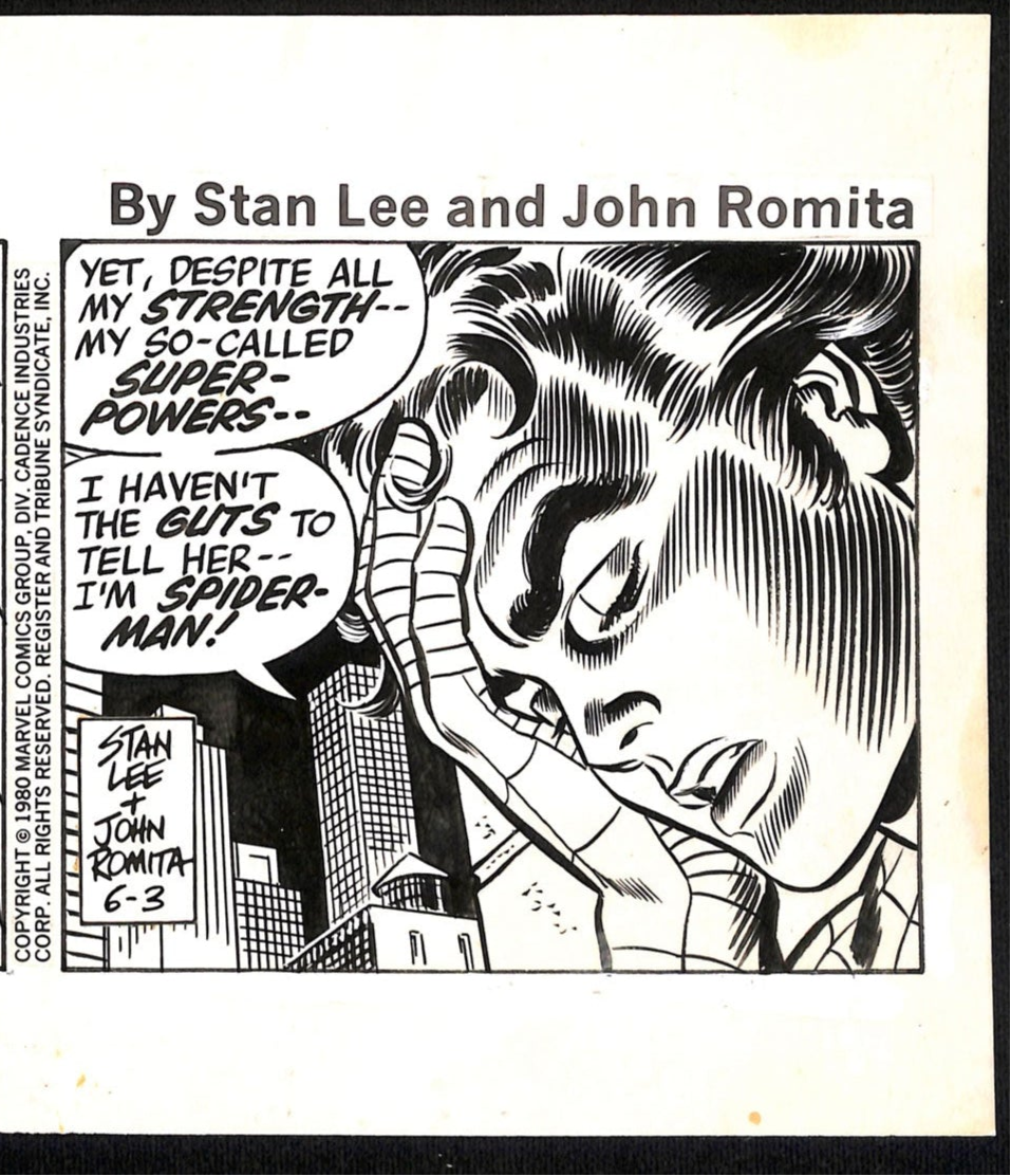 The Amazing Spider Man by Stan Lee and John Romita Senior - Original art - 6/3/1980