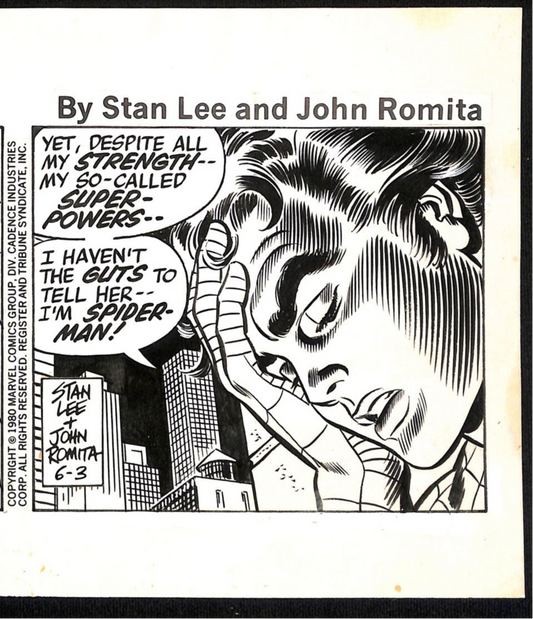 The Amazing Spider Man by Stan Lee and John Romita Senior - Original art - 6/3/1980