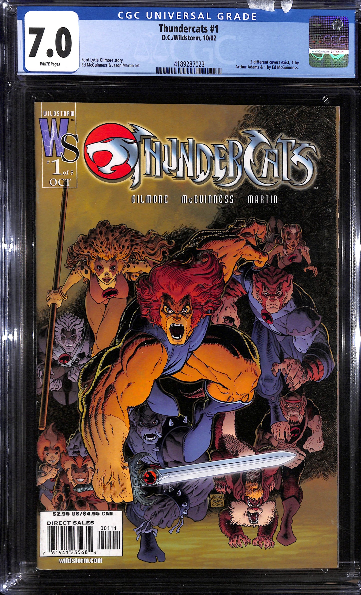 Thunder Cats #1 - CGC 7.0 - DC/Wildstorm 2002
