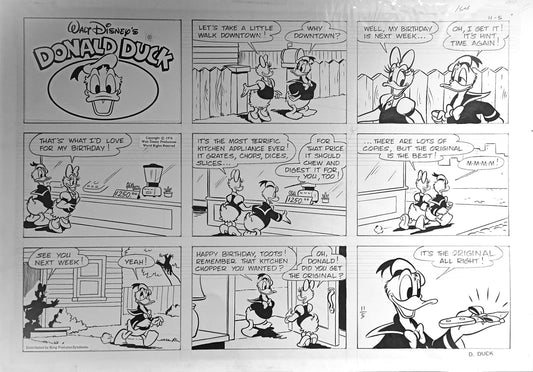 Donald Duck- tavola originale- 41 x59 -1978
