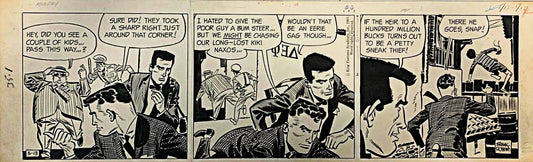 Frank Robbins – Striscia "Johnny Hazard"- 1963 - 18x59 cm