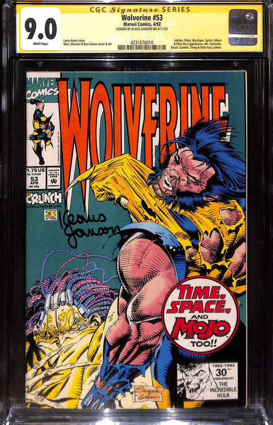 Wolverine #53 CGC 9.0 Firmato da Klaus Janson