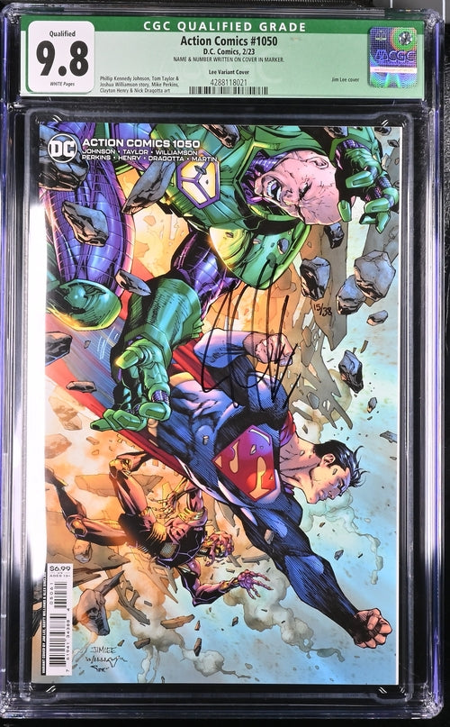 Action Comics #1050 - CGC 9.8 - Jim Lee Variant Cover - Firmato da Rahzzah - Dc Comics