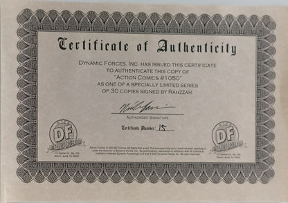 Action Comics #1050 - CGC 9.8 - Jim Lee Variant Cover - Firmato da Rahzzah - Dc Comics