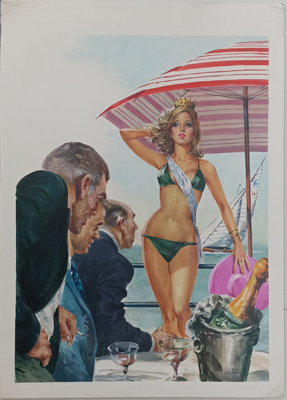 Averardo Ciriello – Illustrazione Originale Copertina "I Casi della Vita #50: La Reginetta" (1986)