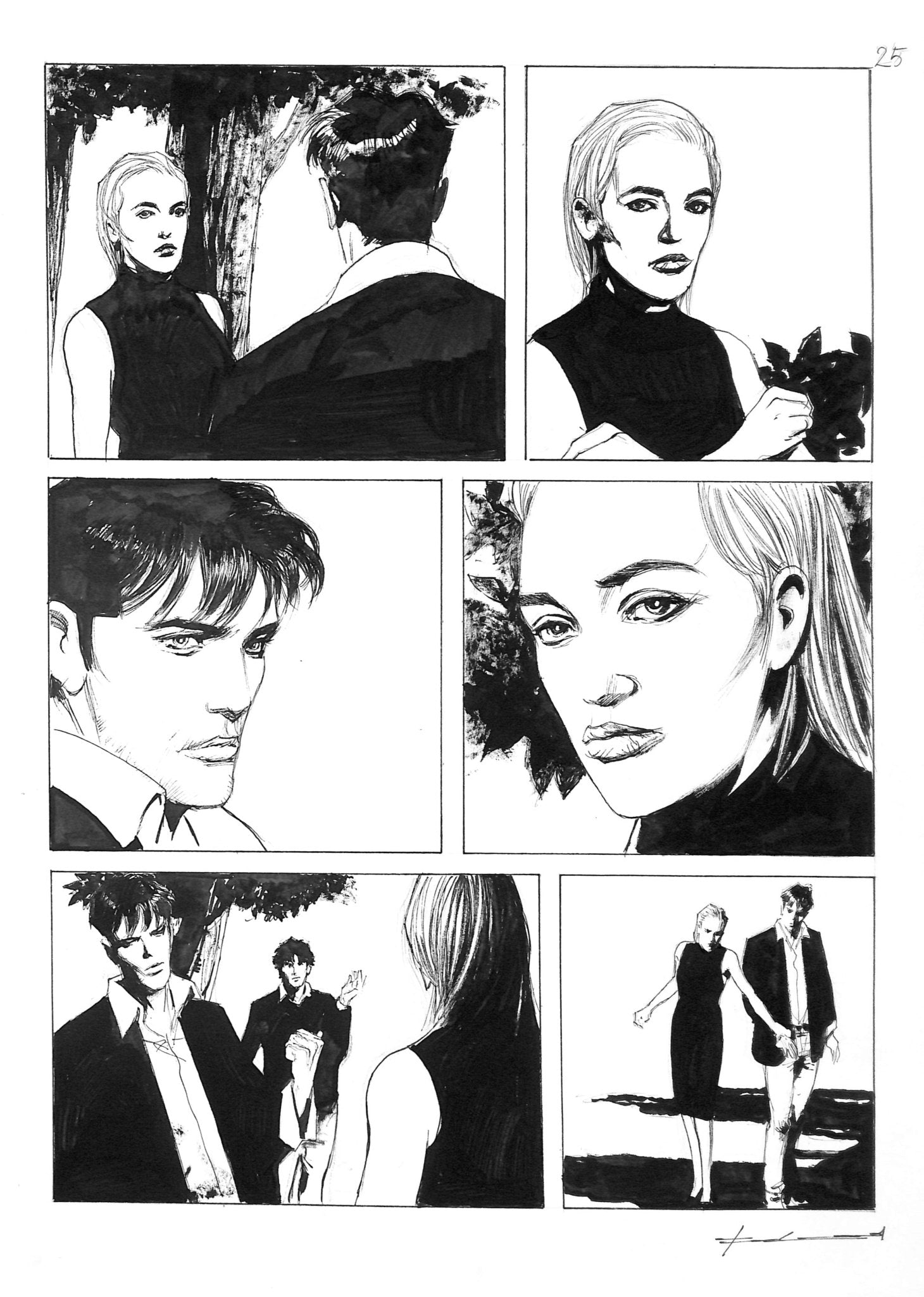 Corrado Roi Tavola Originale Dylan Dog - pag 25 - Momart