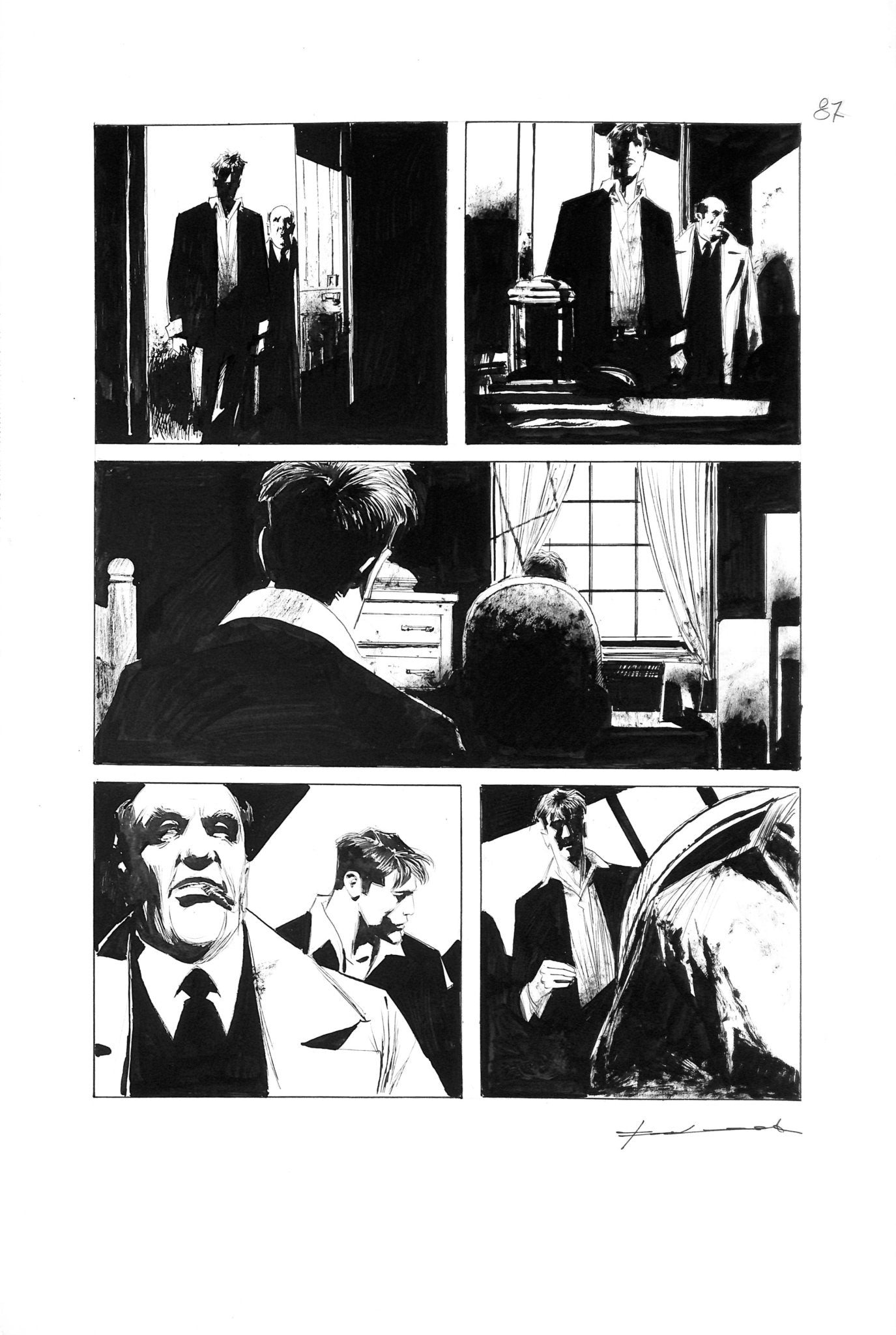 Corrado Roi Tavola Originale Dylan Dog - pag 87 - Momart