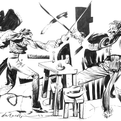 Dave McKean – Illustrazione Originale "The Mask of Zorro" pubblicata su Nitrate