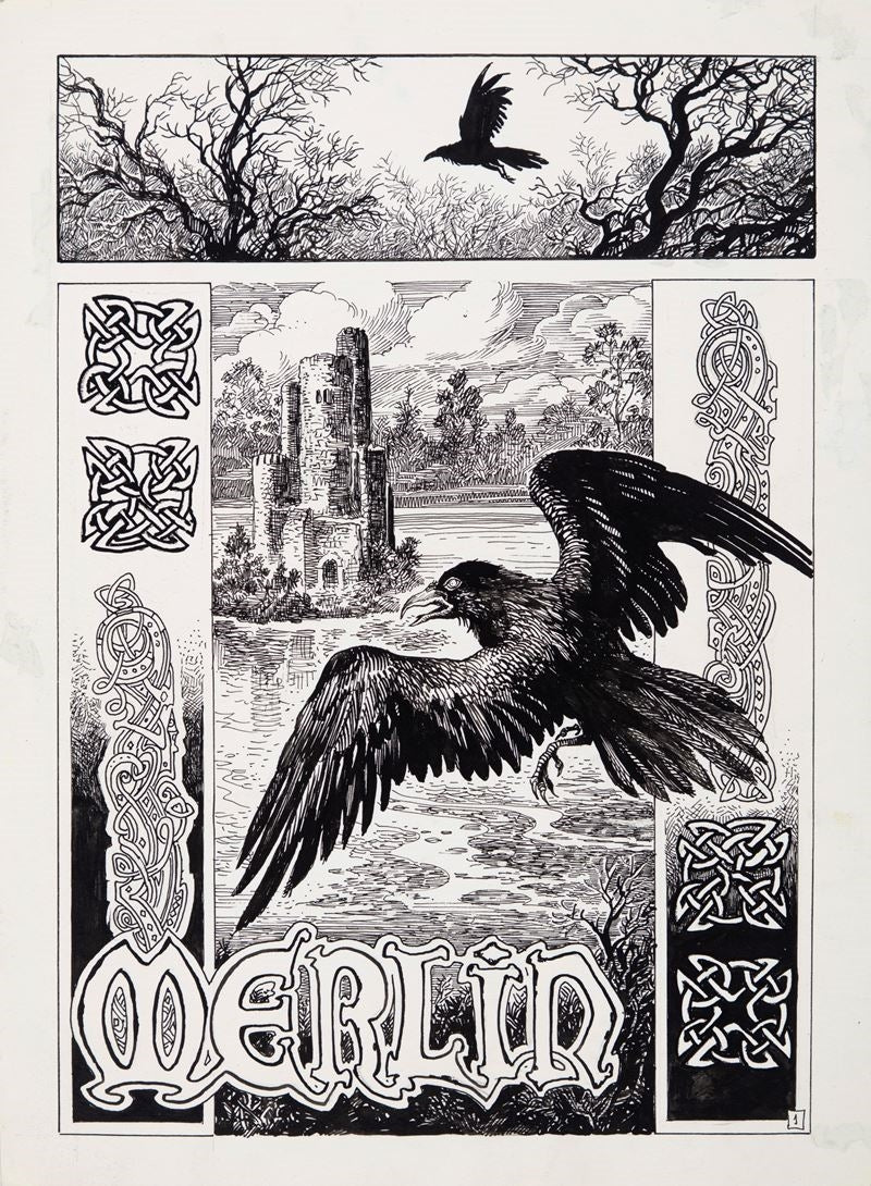 Enrique Alcatena – Tavola Originale "Merlino" (1994)