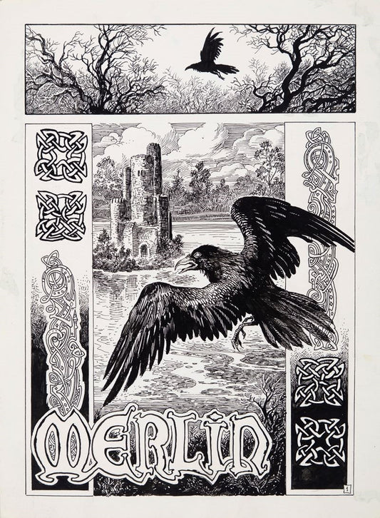 Enrique Alcatena – Tavola Originale "Merlino" (1994)