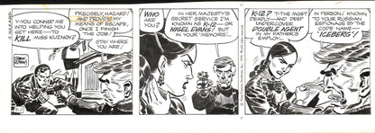 Frank Robbins Johnny Hazard - Tavola originale - 6 marzo 1970 - Momart