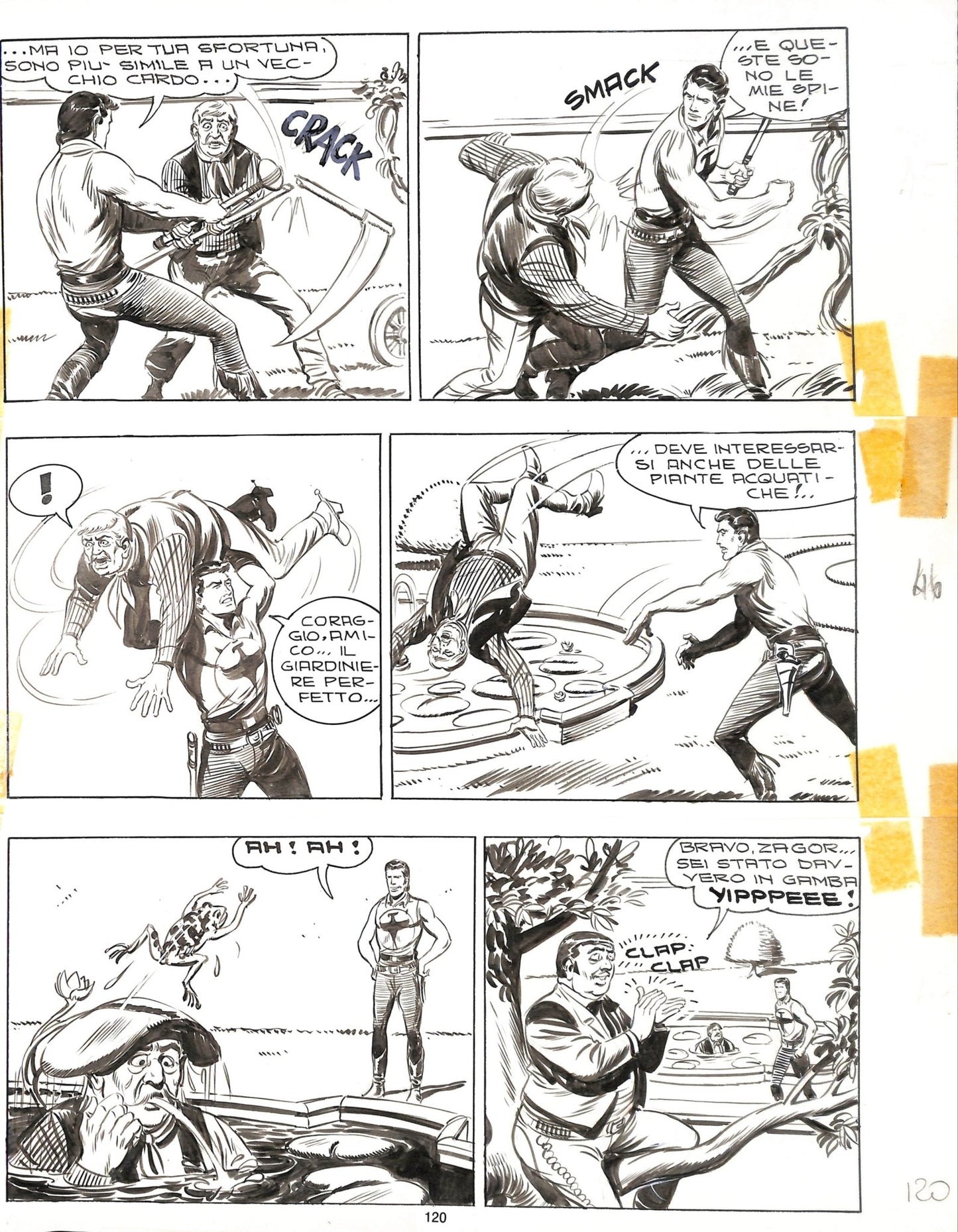 Gallieno Ferri - Tavola originale Zagor Iron Man - Momart