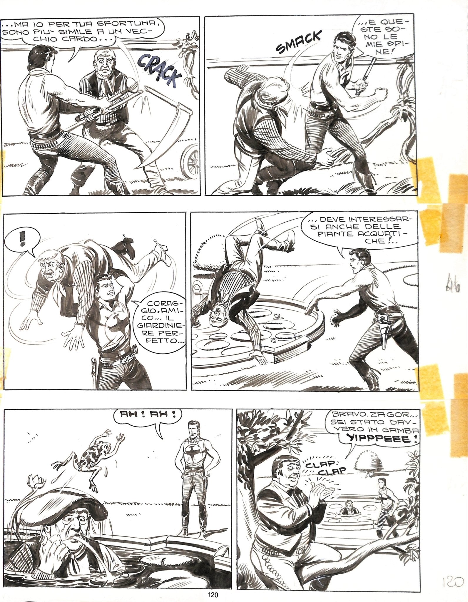 Gallieno Ferri - Tavola originale Zagor Iron Man - Momart