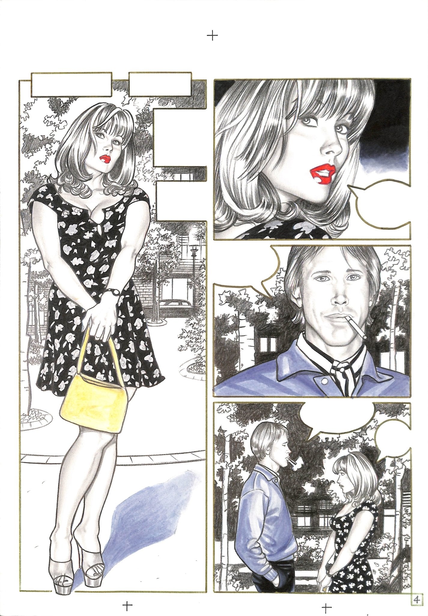 Giovanna Casotto - Tavola originale It Pleases Me, 1995 pag 4 - Momart