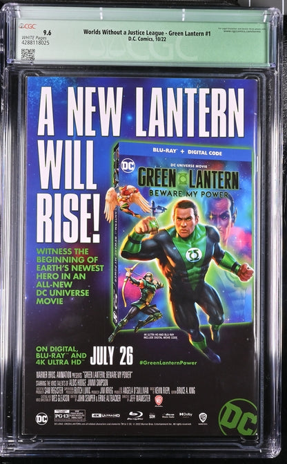 Worlds Without a Justce League: Green Lantern #1 - CGC 9.6 - Firmato da Phillip Kennedy Johnson - Dc Comics- 2022