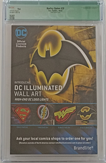 Harley Quinn #20 - CGC 9.6 - Sook Variant Cover - Signed by Ryan Sook with Certificate - DC Comics